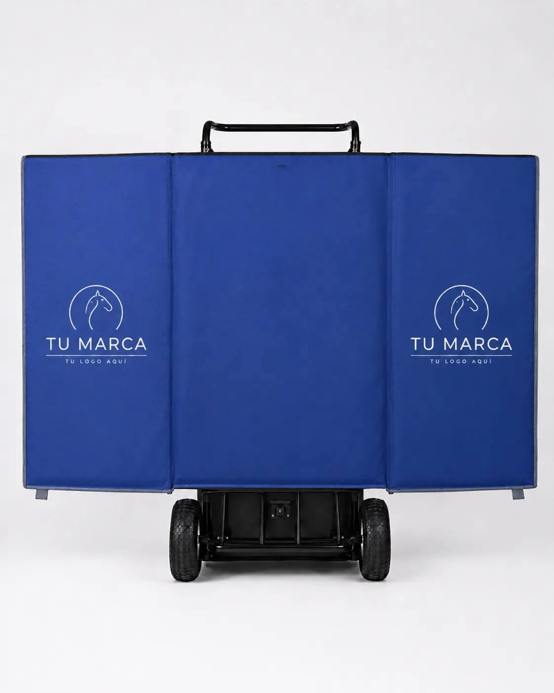 Mockup de Cancheros personalizado con el espacio Tu Marca para sponsors